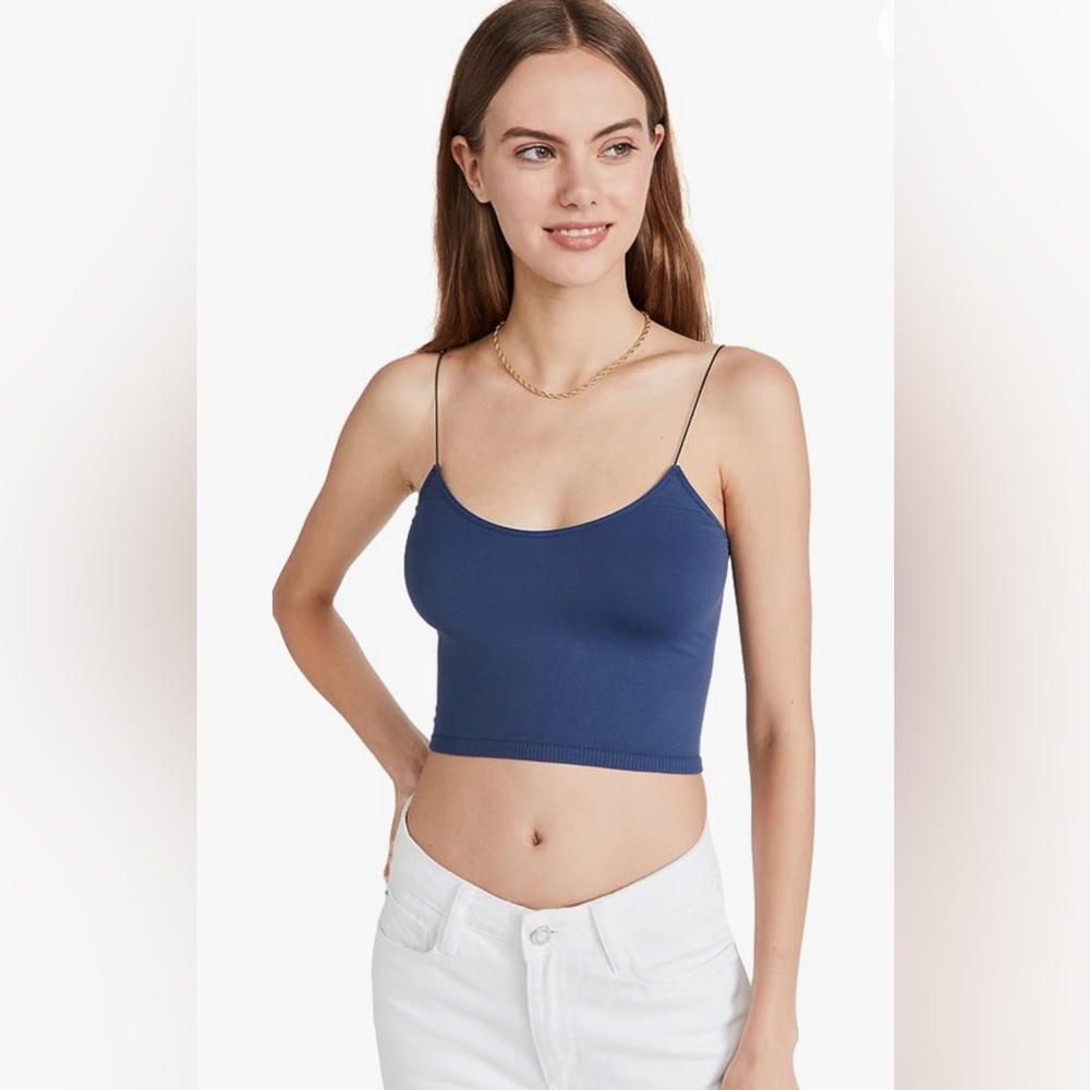Free People Women's Skinny Strap Seamless Brami navy XS/S
